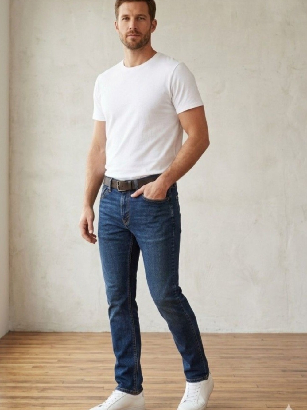 Levi's Vintage Men's Dark Indigo Slim Straight Jeans. Size W36x L36.